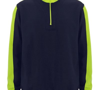 sale-graphix-163680-modena-sweatshirt-half-zip-tweekleurig-navy-geel-maat-2xl